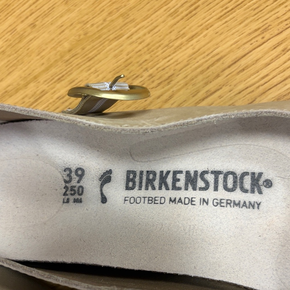Birkenstock Women's Tan Mary Jane Flats with Ankle Strap - Picture 2 of 8